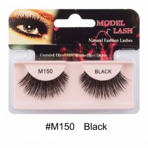 Remy Natural Fashion False Lashes Model Lash M150 Black (#M150)
