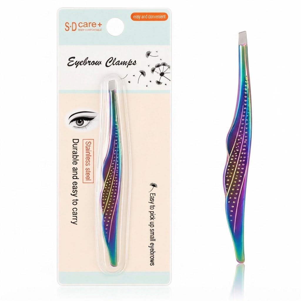 Rainbow Precision Tweezers, Ergonomic Stainless Steel #229RAI