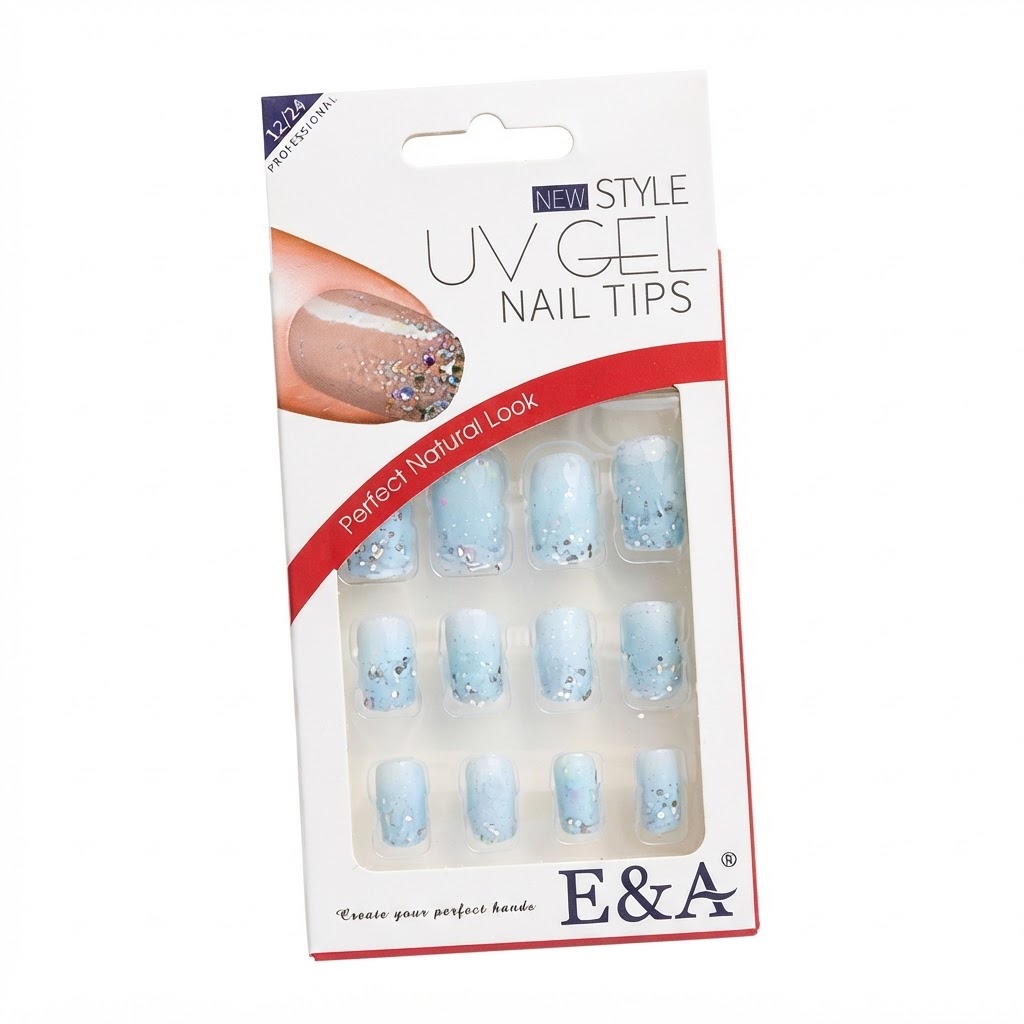 French Manicure Nail Tips - Clear Natural Look #NAIL22