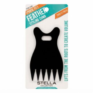 Stella Feather Styling Comb Black Compact Volume #2440