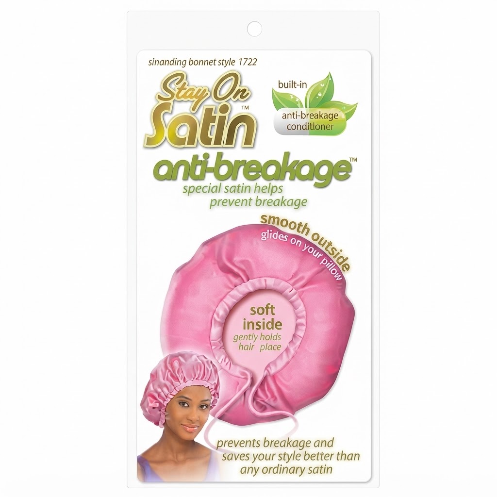 Stay On Satin Anti-Breakage Bonnet Pink #SOS7722