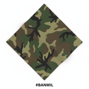 Military Print Cotton Bandana #BANMIL