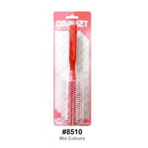 Hair Brush Round Mix Colours #8510