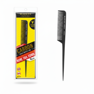 Black Ice Carbon Bone Tail Comb - 9 Inch #CCO113