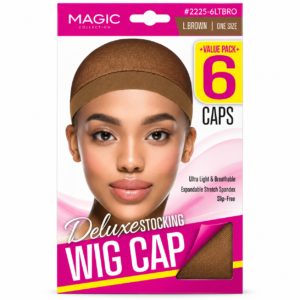 Wig Cap Brown Deluxe Stocking 6-Cap Value Pack #2225-6LTBRO