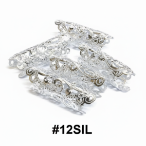 Silver Filigree Dread Cuffs - 24pk Card #12SIL
