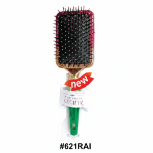 Cecilia Hair Brush Large Paddle with Gold Trim #621RAI