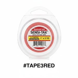 Walker Tape Sensi-Tak Hair System Tape 1/2″ x 3 Yards #TAPE3RED
