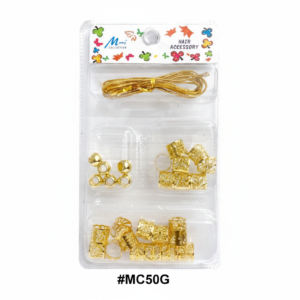 Murry Collection, Gold Mixed Hair Bead Kit with Thread #MC50G