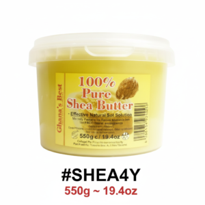Ghana’s Best 100% Pure Yellow Shea Butter 550g / #SHEA4Y