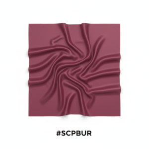 Silky Plain Scarf 90x90cm - Burgundy #SCPBUR