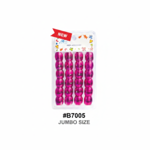 Merry Collection Jumbo Size Pink Bubble Hair Beads 24pcs #B7005