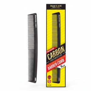 Barber Comb - 9 Inch Black Ice Carbon #CCO106