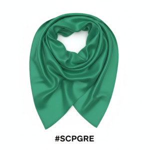 Premium Green Satin Bonnet Head Wrap 90×90 for Hair #SCPGRE