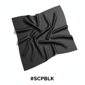 Premium Black Satin Bonnet Head Wrap 90ร90 for Hair #SCPBLK
