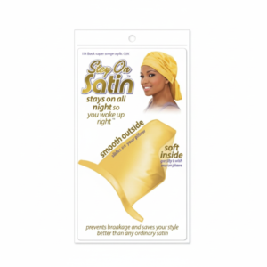 Satin Head Wrap STEP On Yellow - Smooth Outside #1101