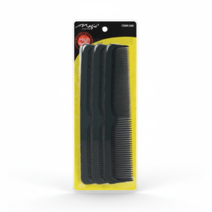 Fine-Tooth Comb Set - 3 Piece Magic Black #2459BLK