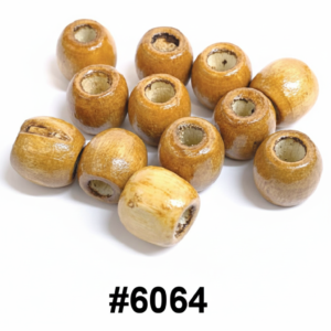 Natural Wood Beads Card - 24 Packs Beads #6064