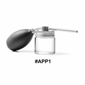 Hair Fibre Spray Applicator Pump with Glass Jar & Bulb #APP1