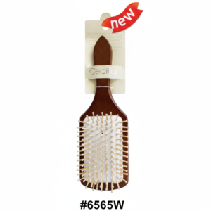 Cecilia Wooden Hair Brush Natural Wood Paddle with Pin #6565W