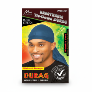 Breathable Tie-Down Blue Durag - Ultra Stretch #M4803AST