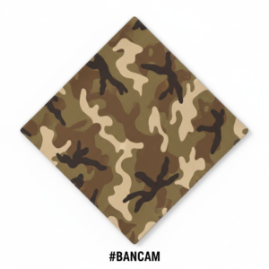 Desert Camouflage Print Cotton Bandana #BANCAM