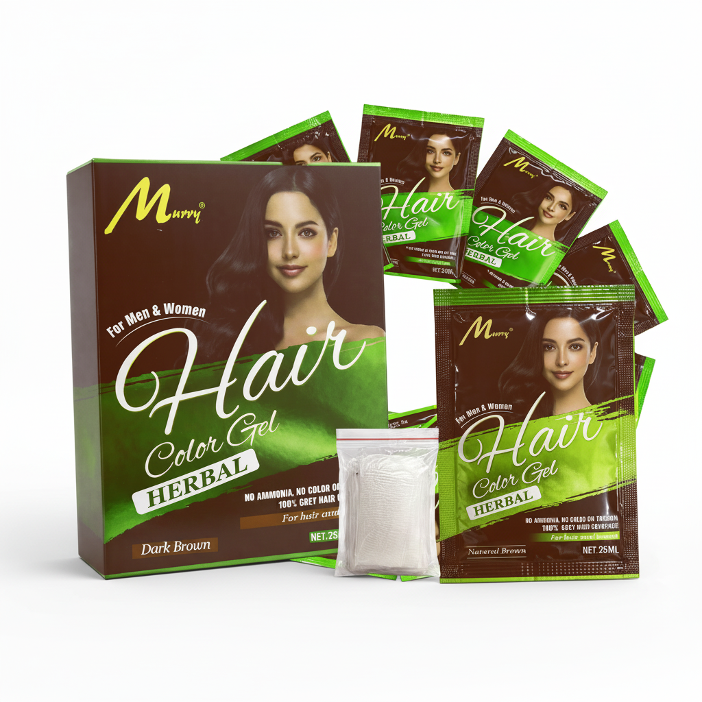 Murry Brown Herbal Hair Colour Gel 25ml #MGEL8
