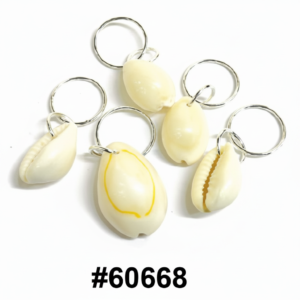 Braid Jewellery Cowrie Shell with Silver Ring - 24pk Card #60668