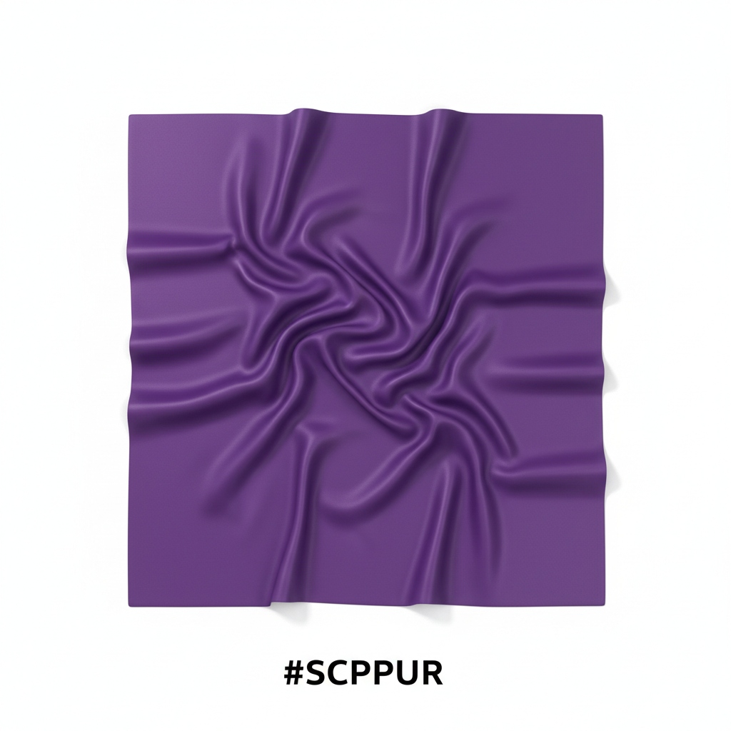Premium Purple Satin Bonnet Head Wrap 90×90 #SCPPUR