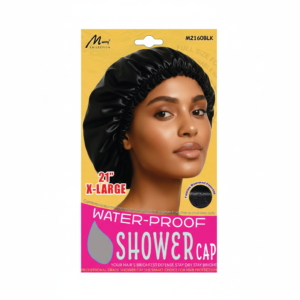 Shower Cap Waterproof X-Large Black Murry Collection #M2160BLK