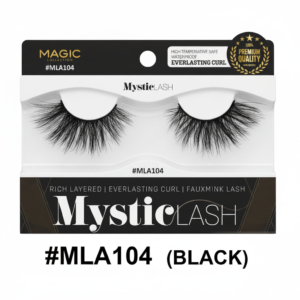 Magic Collection MysticLash #MLA104 3D Faux Mink Eyelash – Black