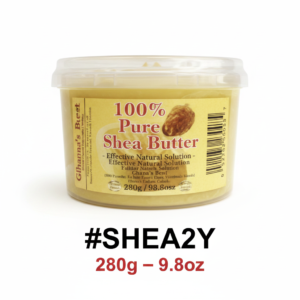 Ghana’s Best 100% Pure Yellow Shea Butter 280g / #SHEA2Y