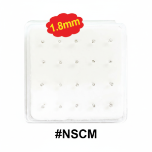 1.8mm Crystal Nose Studs1-Pack Display Card #NSCM