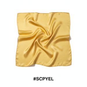 Premium Yellow Satin Bonnet Head Wrap 90ร90 #SCPYEL