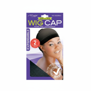 Wig Cap Black Deluxe 2 pcs - Ultra Thin Expandable #2225BLA
