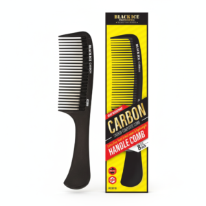 Black Ice Carbon Handle Comb - 8 Inch #CCO110