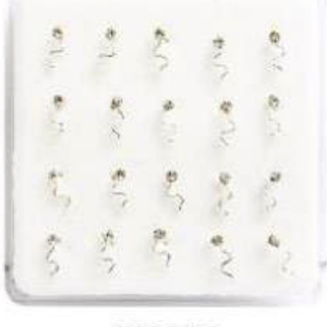 Mixed Crystal Nose Studs #N012