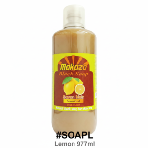 Makazo Black Soap Savon Noir Lemon Fresh 977ml #SOAPL