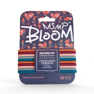 Hair Elastics - 10-Piece Secure Fit Collection #TP82BLU