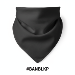 Plain Black Bandana #BANBLKP