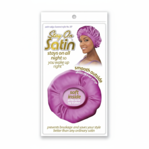 Satin Bonnet Sleep Cap Purple Overnight Hair Protection #9637