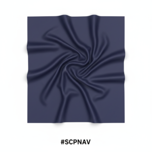 Premium Navy Blue Satin Bonnet Head Wrap 90×90 #SCPNAV