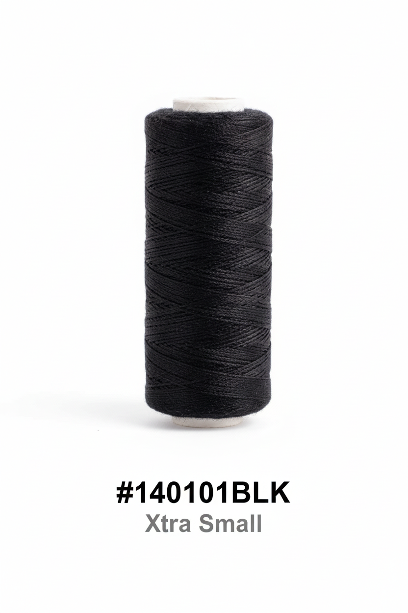 Black Weaving Thread Xtra Small #140101BLK