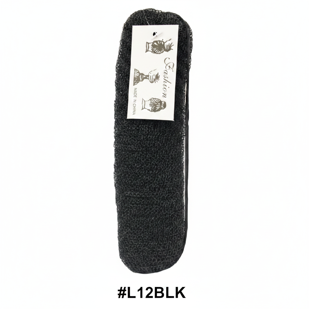 Fashion, Hair Stuffing Bun Maker, Black #L12BLK