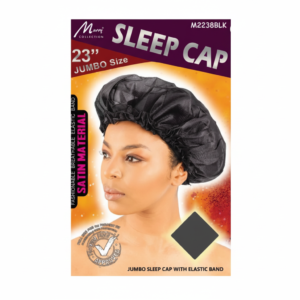 Satin Sleep Cap Jumbo Size Black & Assorted #M2238AST