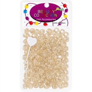Pack of 1000 Glitter Beads in Gold for hair styling