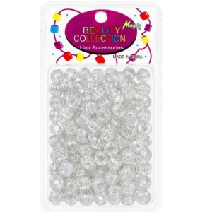 Pack of 1000 silver glitter beads for hair accessories