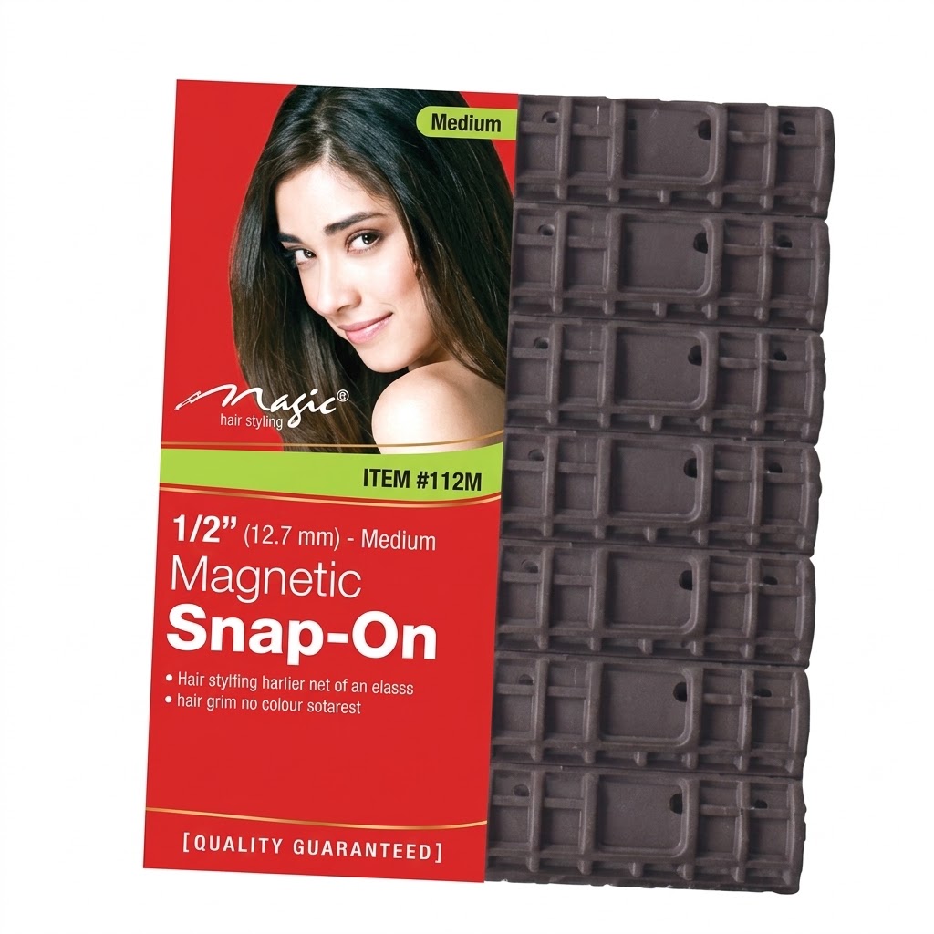 No Magnetic Small Black Hair Rollers for effortless styling