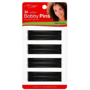 Jumbo Bob Pin 36 Black for hair styling