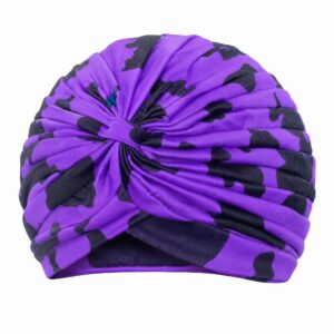 Loose Turban Purple/Black #2100PUR